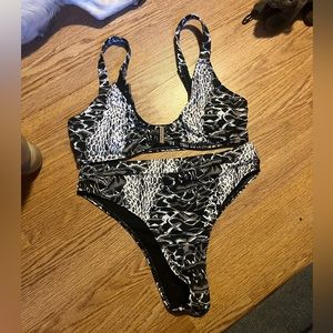 SHEIN High Rise Bathing Suit